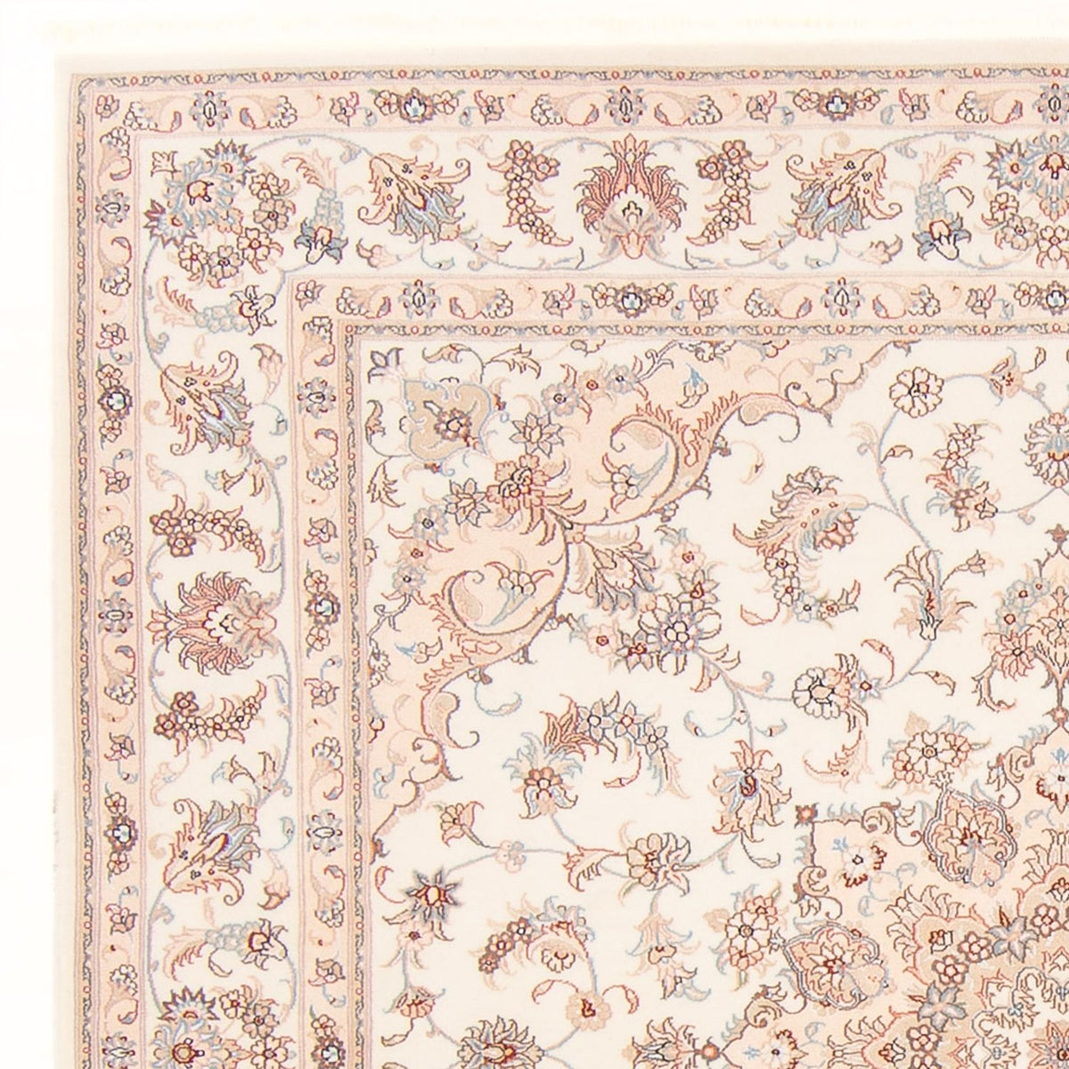 Perserteppich - Täbriz - Royal quadratisch  - 197 x 208 cm - creme