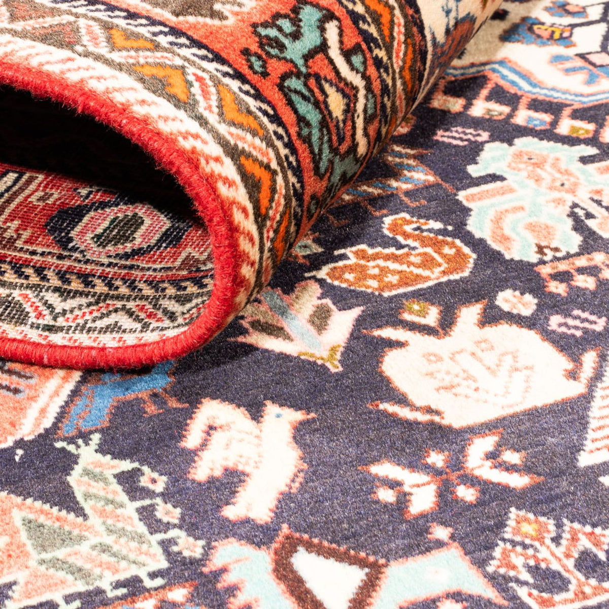 Perserteppich - Nomadic - 252 x 155 cm - dunkelblau