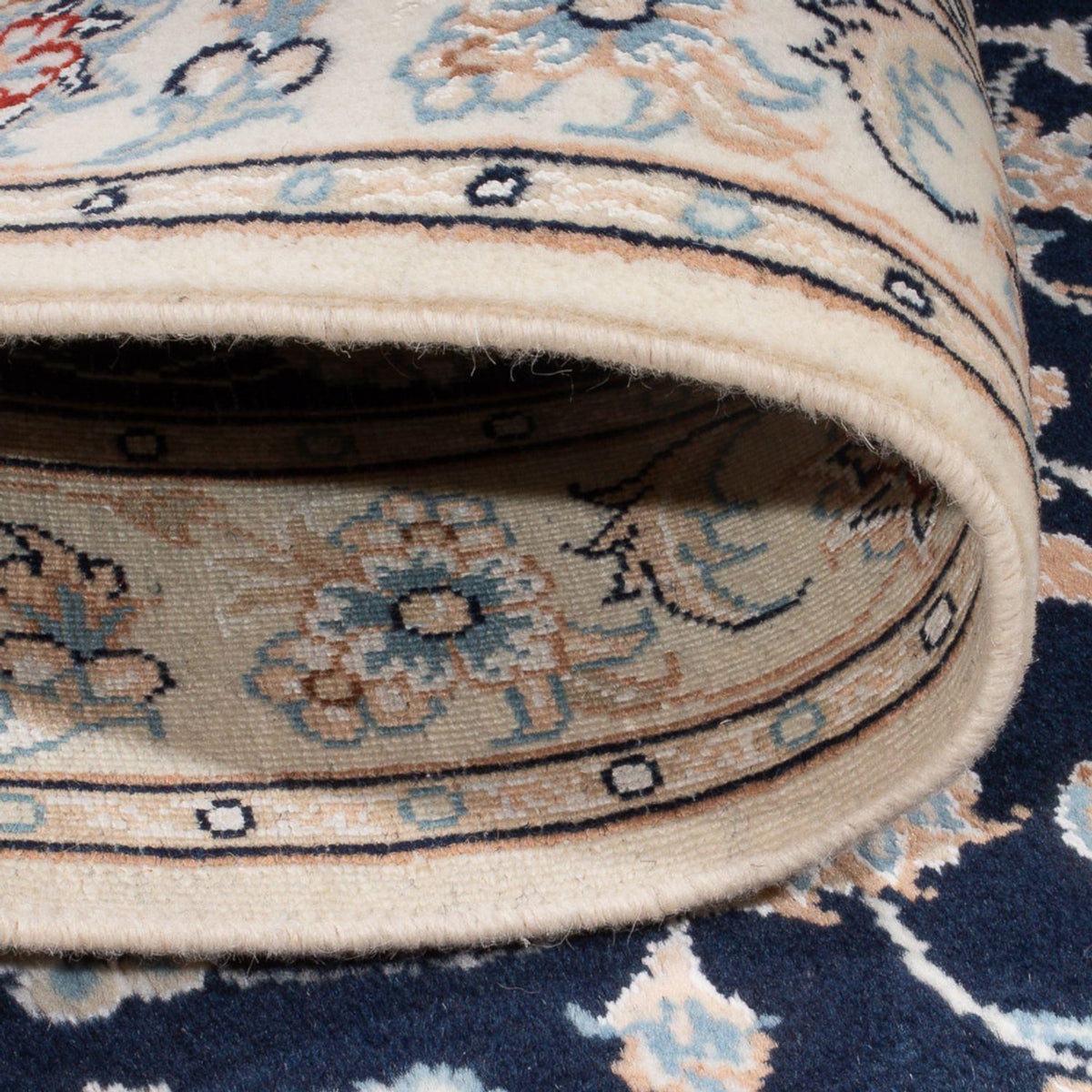 Perserteppich - Nain - Premium - 120 x 80 cm - dunkelblau