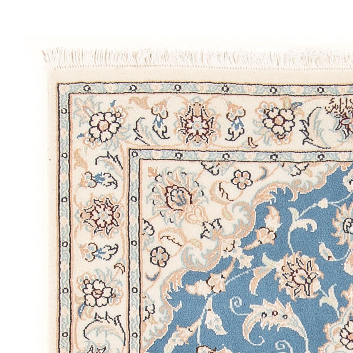 Perserteppich - Nain - Premium - 117 x 80 cm - hellblau