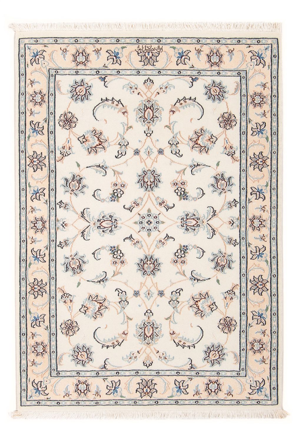 Perserteppich - Nain - Premium - 120 x 81 cm - creme