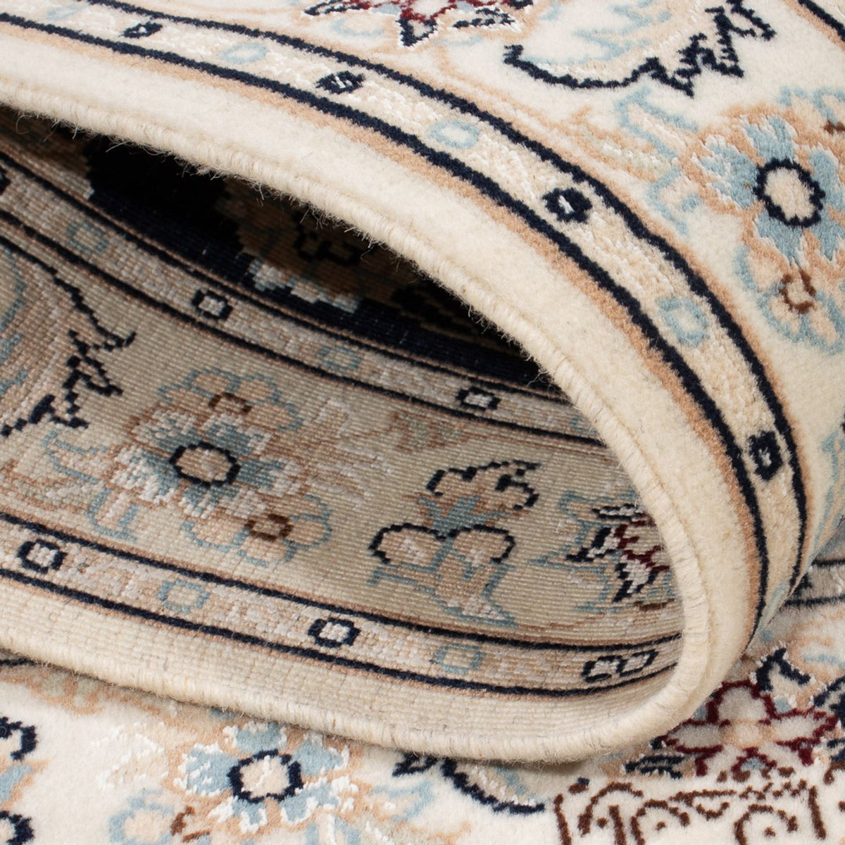 Perserteppich - Nain - Premium - 120 x 80 cm - dunkelblau