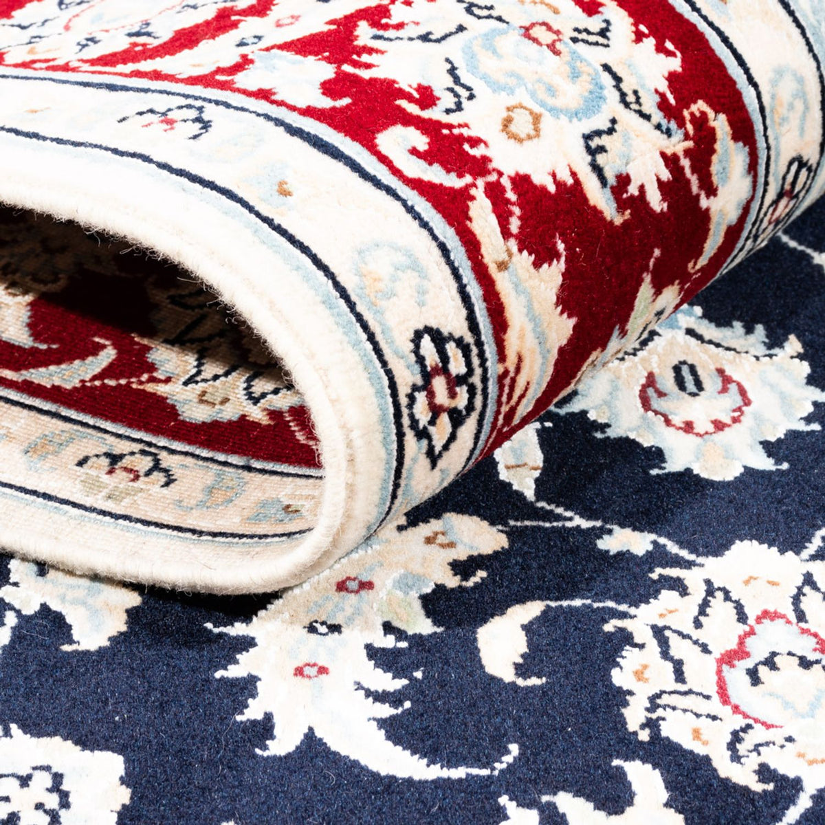 Perserteppich - Nain - Premium - 180 x 118 cm - dunkelblau