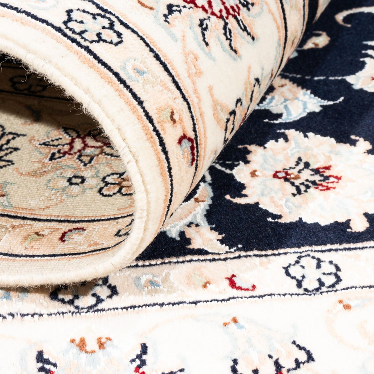 Perserteppich - Nain - Premium - 174 x 120 cm - dunkelblau