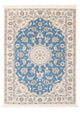 Perserteppich - Nain - Premium - 81 x 116 cm - hellblau