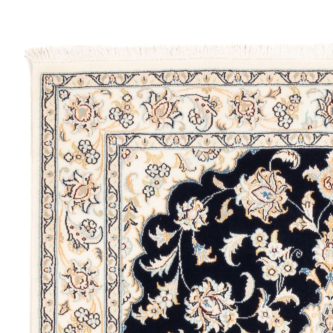 Perserteppich - Nain - Premium - 158 x 109 cm - dunkelblau