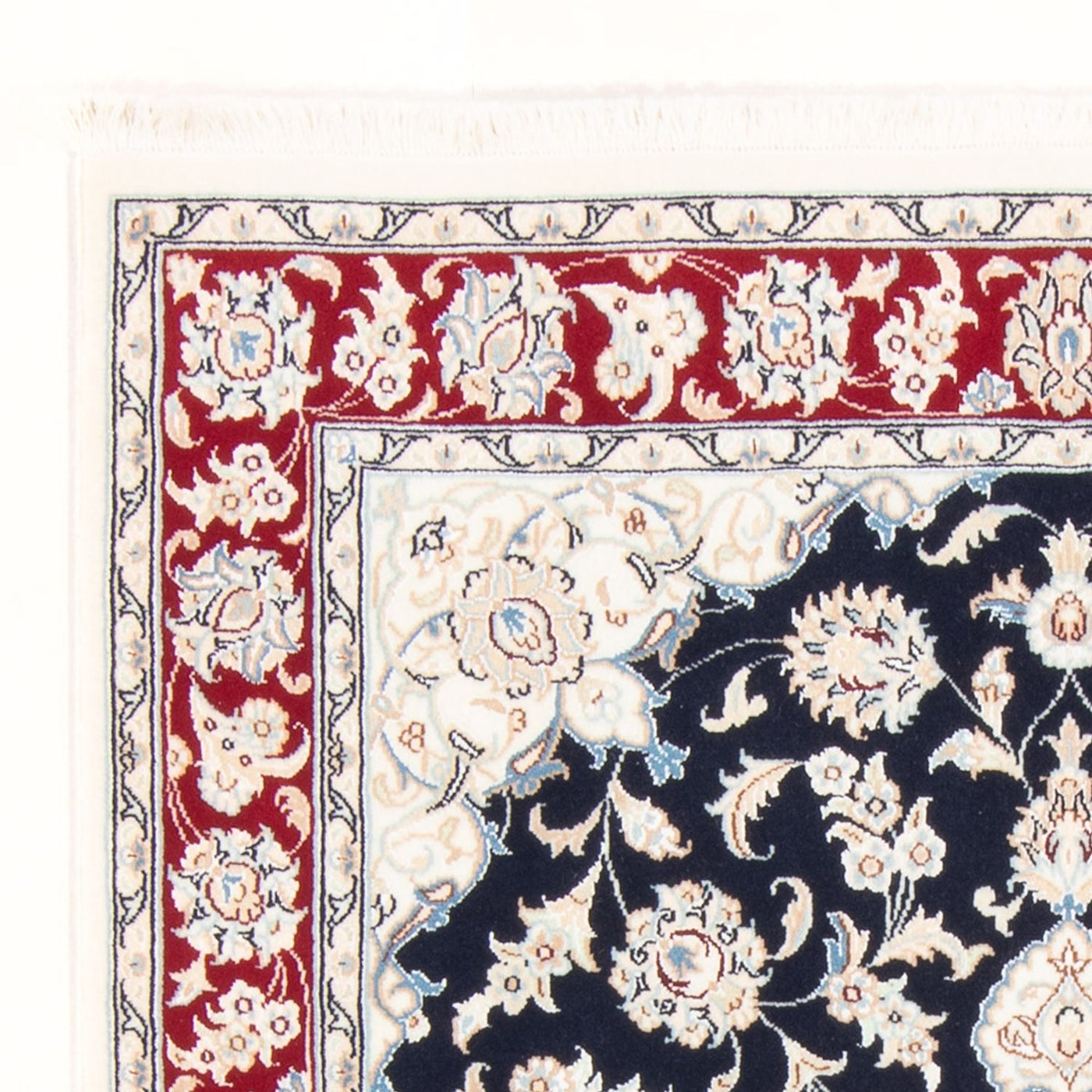 Perserteppich - Nain - Royal - 158 x 108 cm - dunkelblau