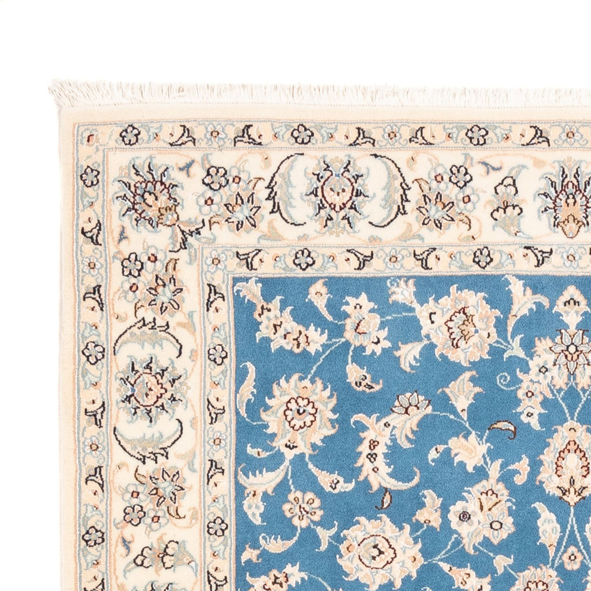 Nain - 6La Teppich 121x176cm - Perserteppich - blau