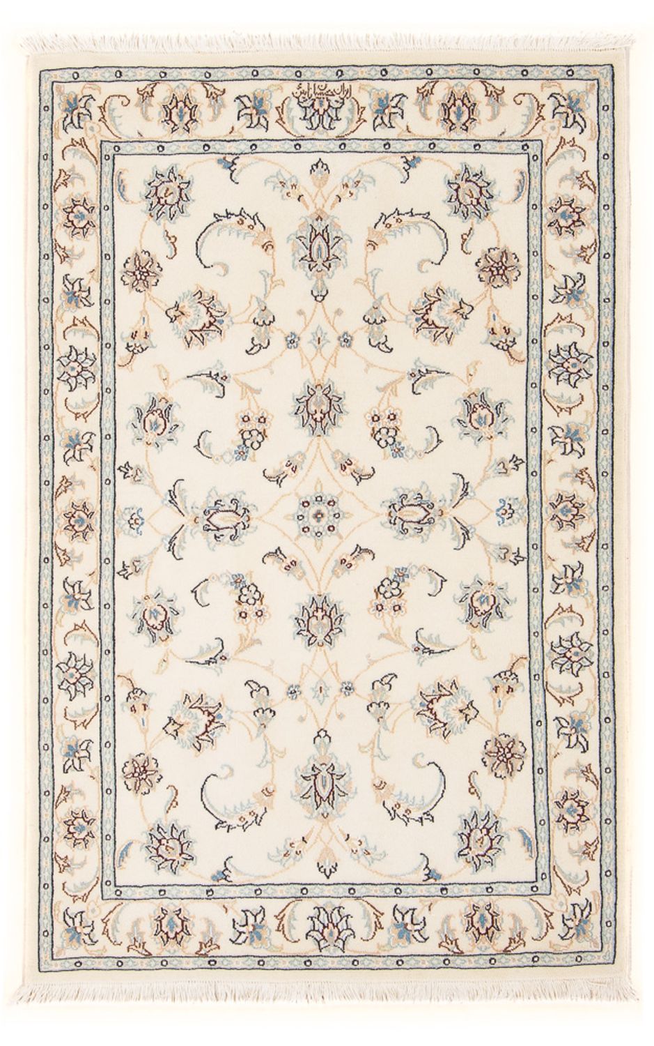 Perserteppich - Nain - Premium - 122 x 80 cm - creme