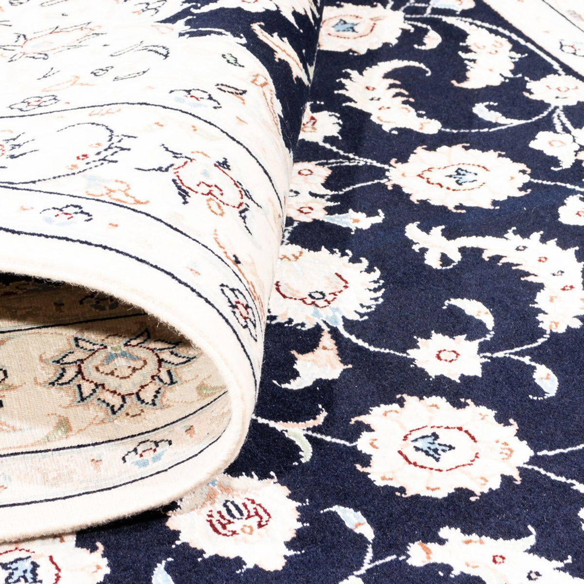 Perserteppich - Nain - Premium - 175 x 117 cm - dunkelblau