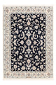 Perserteppich - Nain - Premium - 154 x 107 cm - dunkelblau