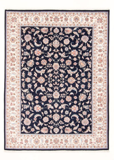 Täbriz - 50 Raj Teppich 150x201cm - Perserteppich - dunkelblau