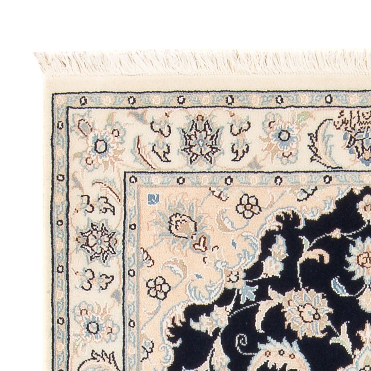 Perserteppich - Nain - Premium - 120 x 81 cm - dunkelblau