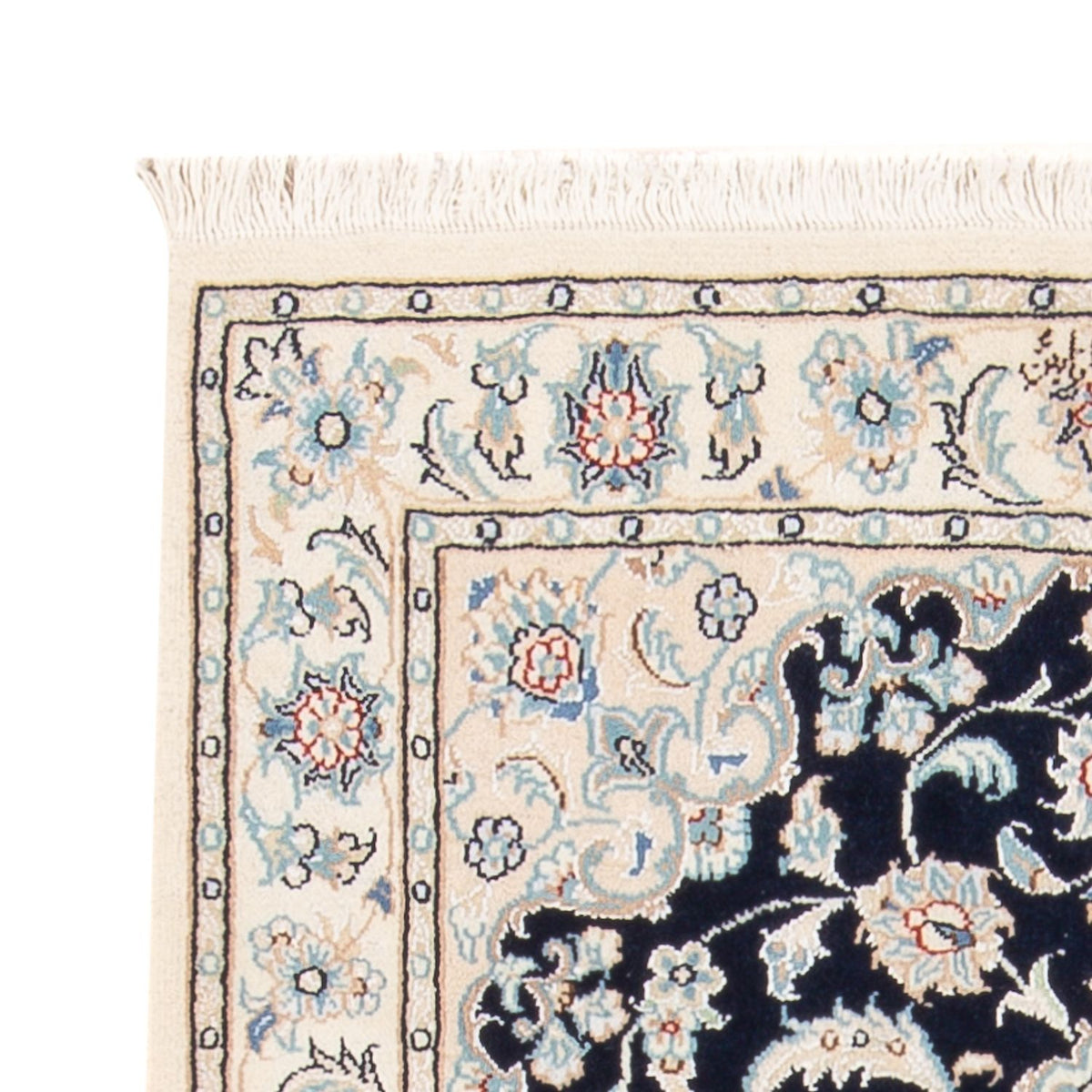 Perserteppich - Nain - Premium - 117 x 80 cm - dunkelblau