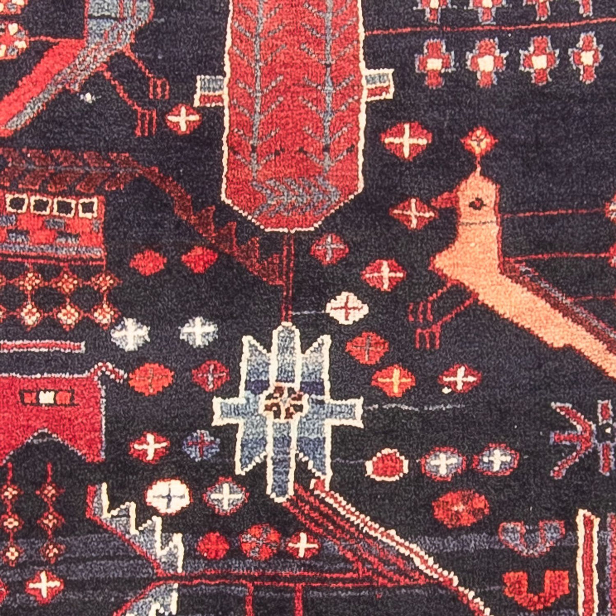 Läufer Perser - Nomadic - 331 x 108 cm - dunkelblau