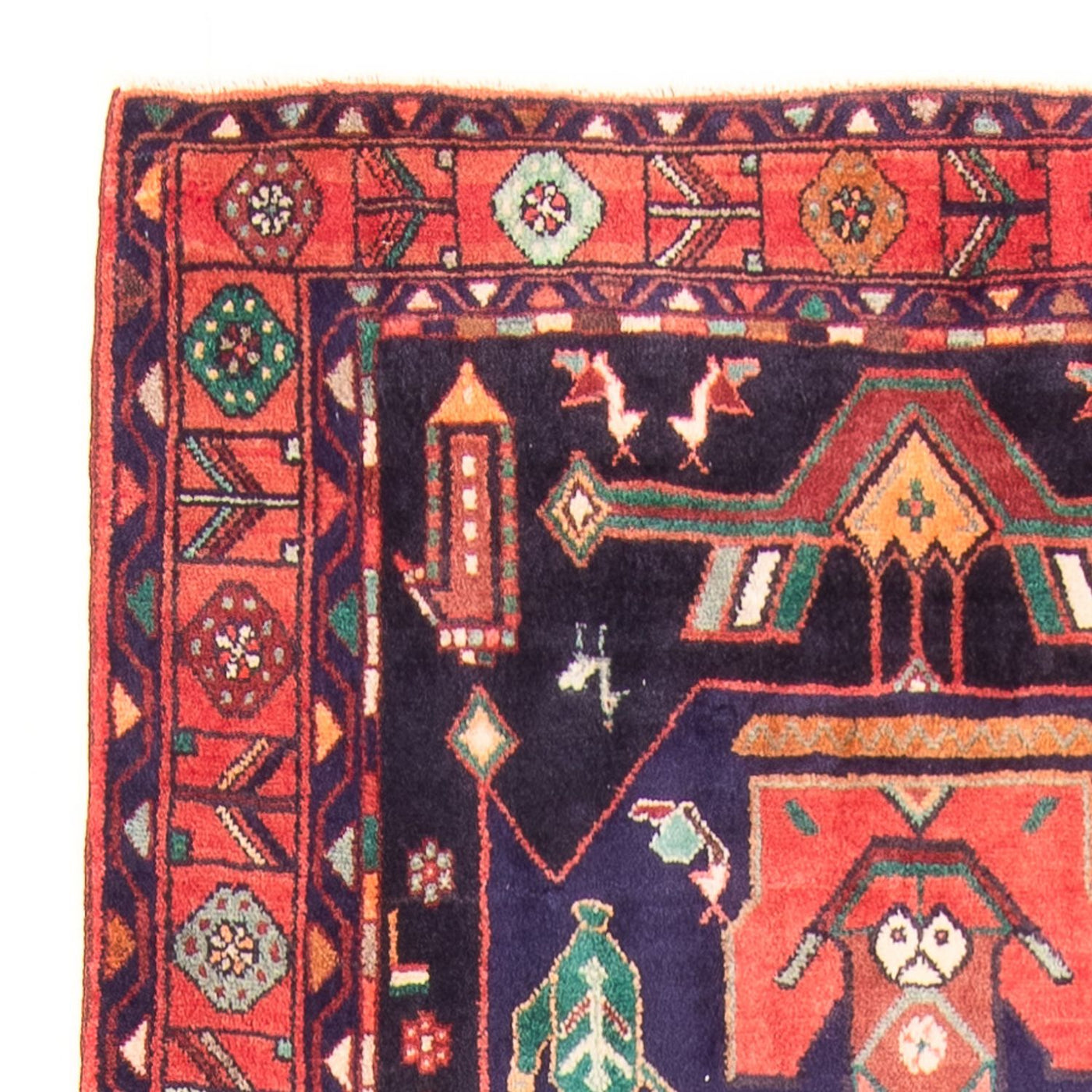 Läufer Perser - Nomadic - 324 x 130 cm - dunkelblau