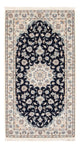 Perserteppich - Nain - Premium - 140 x 70 cm - dunkelblau
