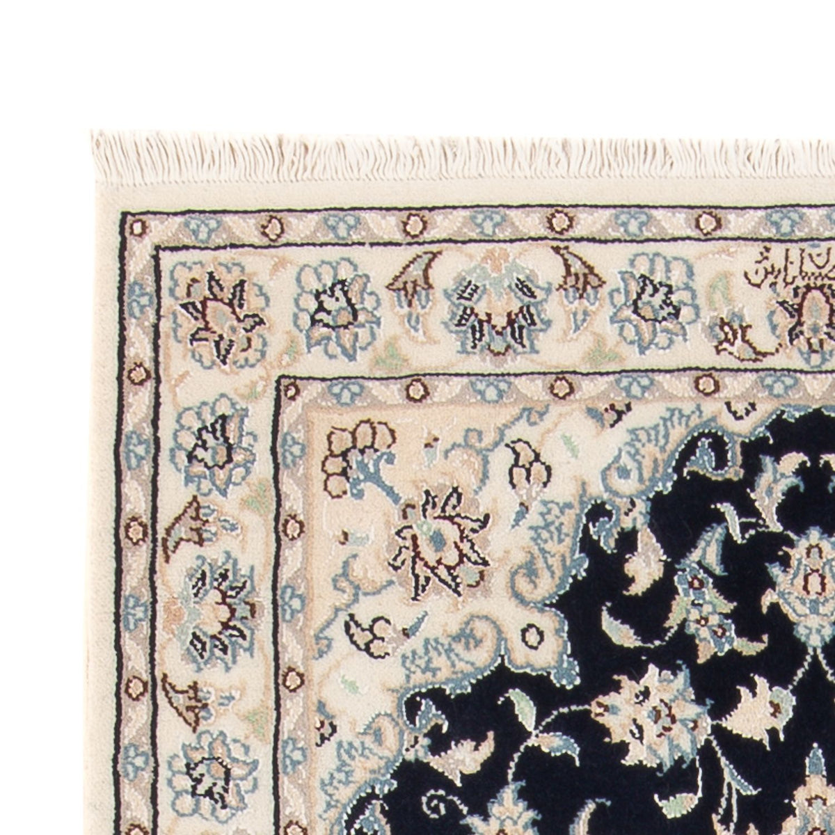 Perserteppich - Nain - Premium - 140 x 70 cm - dunkelblau