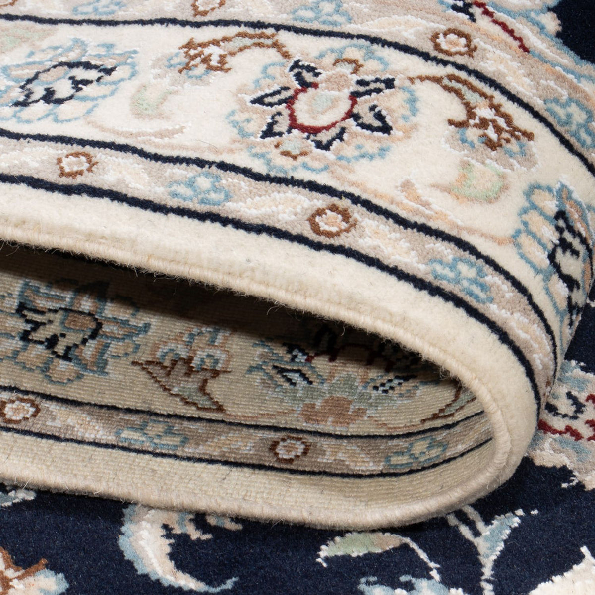 Perserteppich - Nain - Premium - 140 x 70 cm - dunkelblau