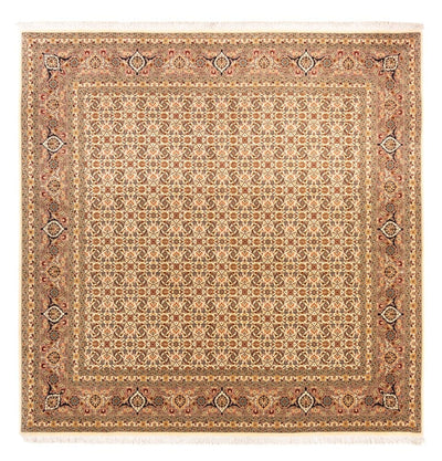 Täbriz - 50 Raj Teppich 204x206cm - Perserteppich - dunkelbeige