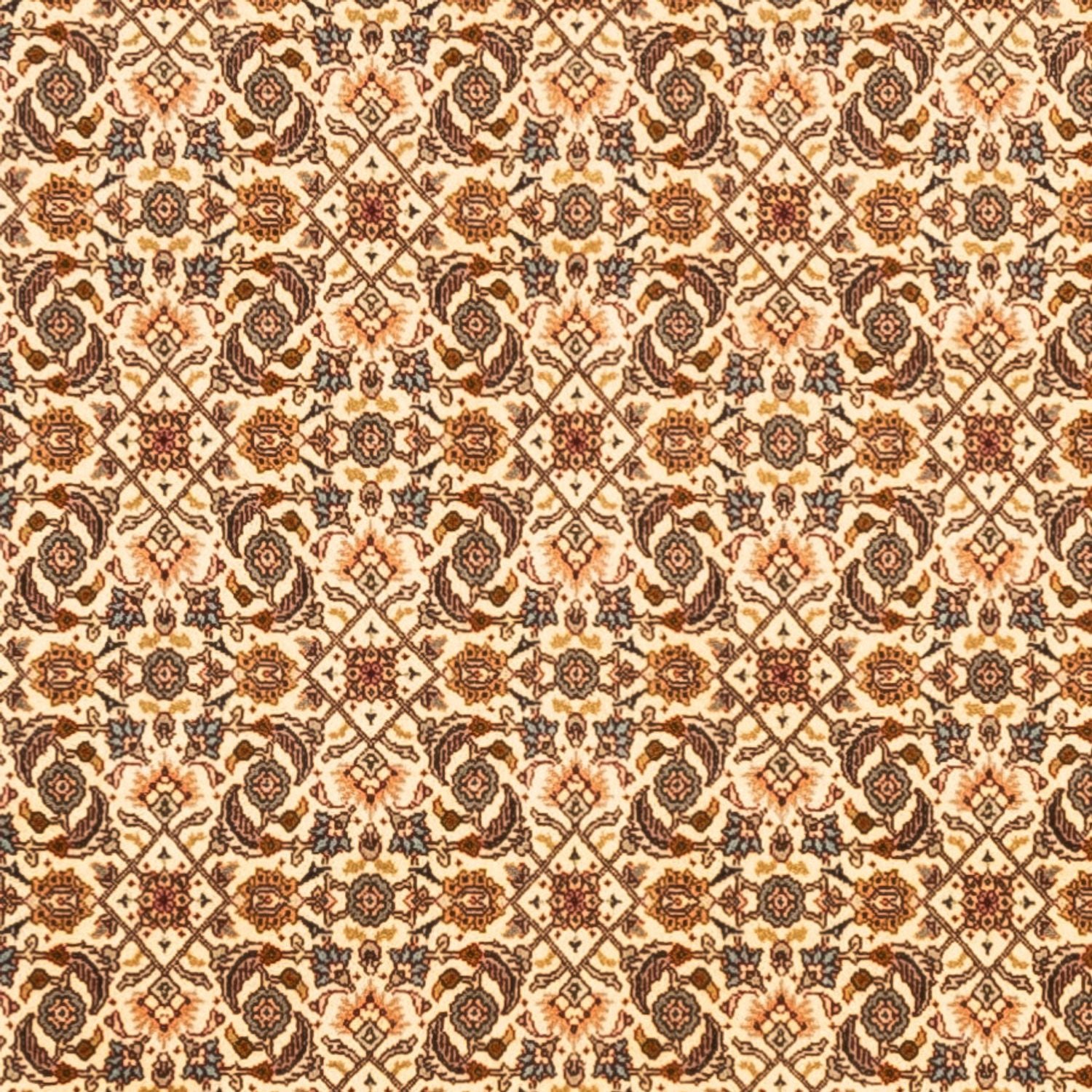 Perserteppich - Täbriz - Royal quadratisch  - 206 x 204 cm - dunkelbeige