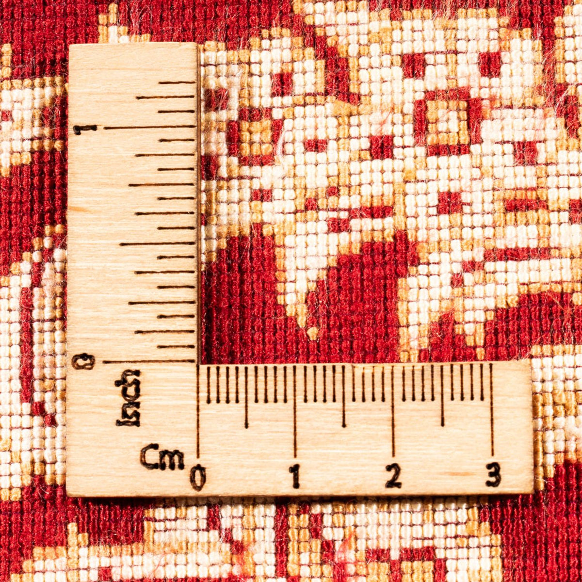 Seidenteppich - Ghom Seide - Premium quadratisch  - 200 x 200 cm - gold