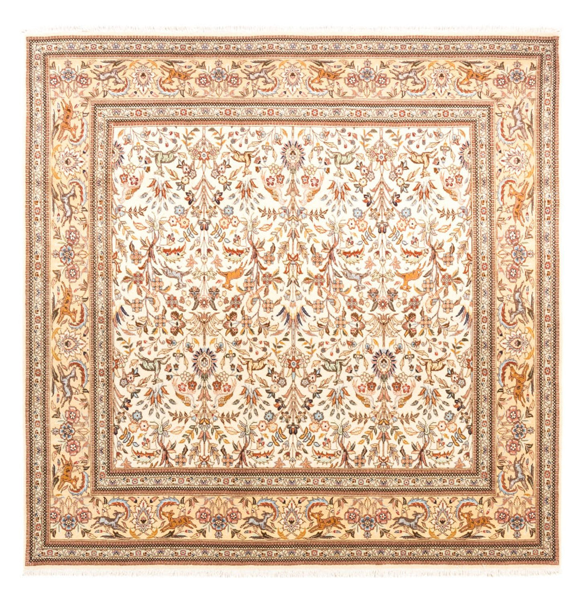 Perserteppich - Classic quadratisch  - 205 x 205 cm - creme