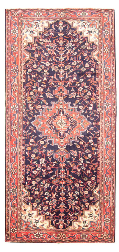 Hamadan Teppich 150x310cm - Perserteppich - dunkelblau