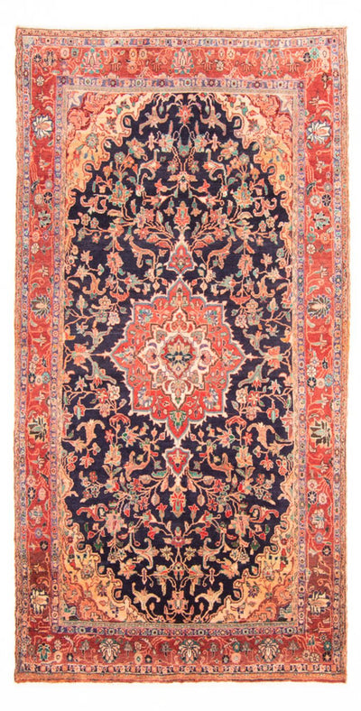 Hamadan Teppich 157x295cm - Perserteppich - dunkelblau