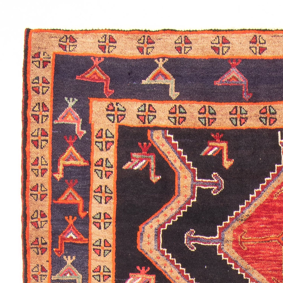 Läufer Perser - Nomadic - 160 x 366 cm - dunkelblau