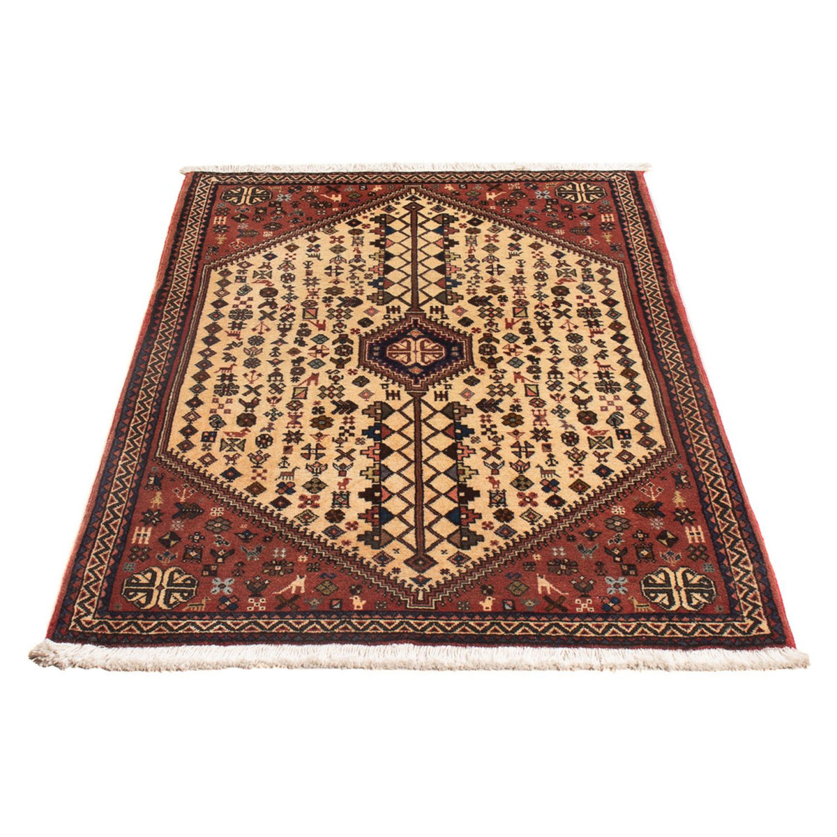 Perserteppich - Nomadic - 128 x 82 cm - creme