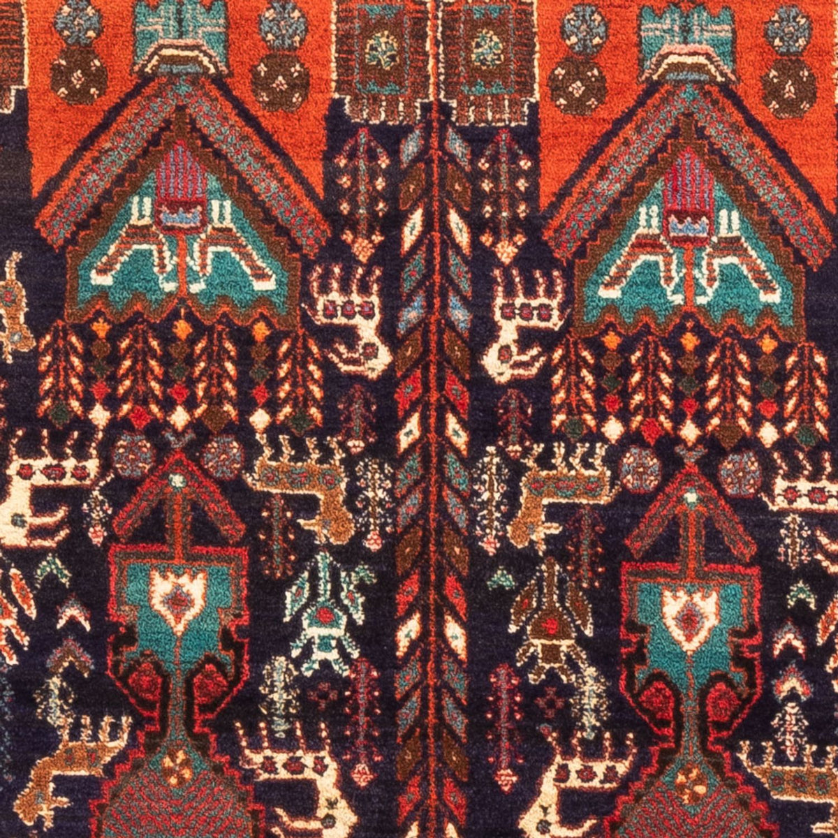 Perserteppich - Nomadic - 165 x 103 cm - bordeauxrot