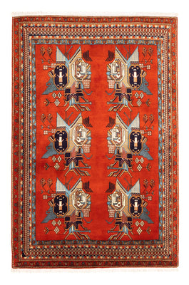 Perserteppich - Nomadic - 165 x 115 cm - rot