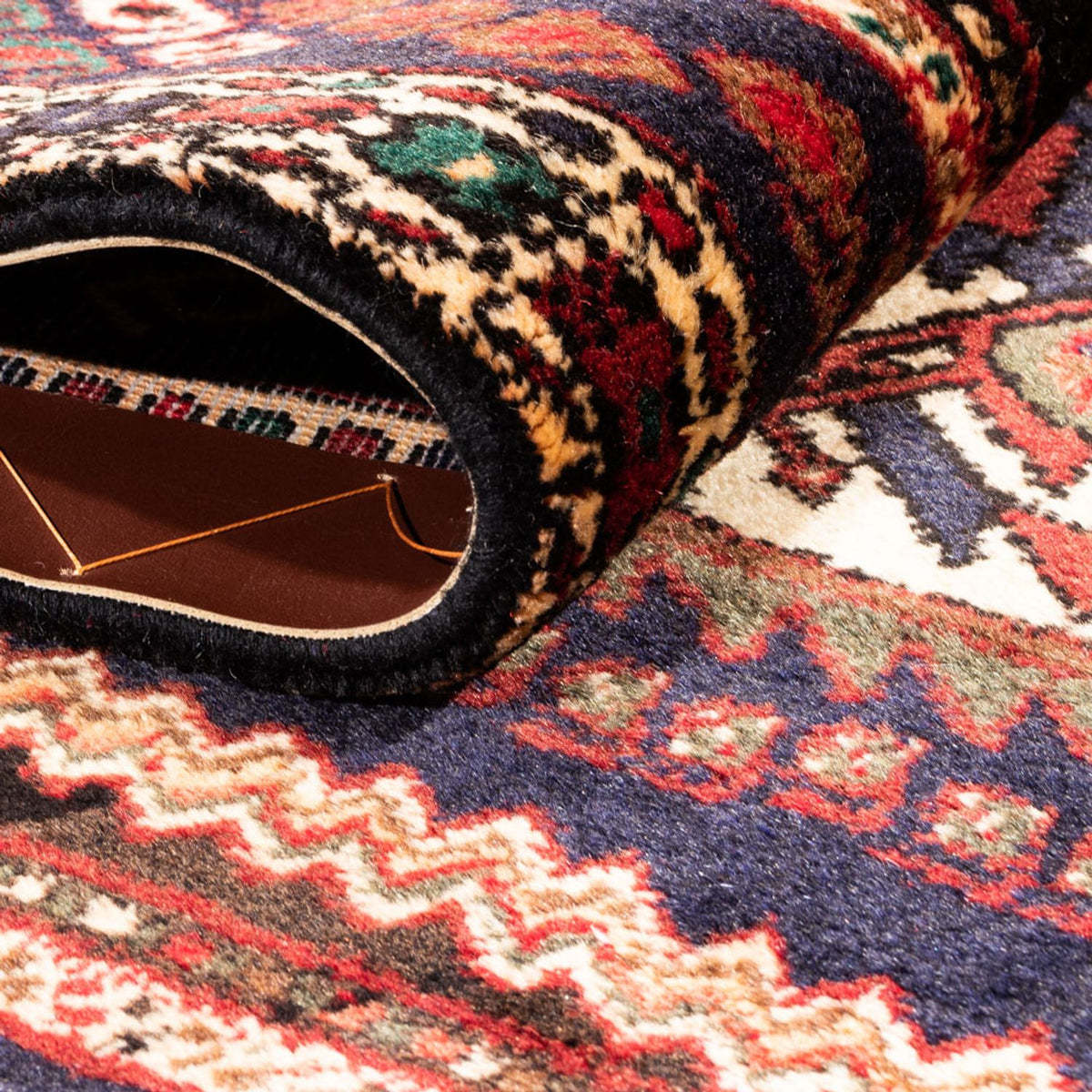 Perserteppich - Nomadic - 150 x 108 cm - bordeauxrot