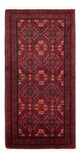 Belutsch Teppich - 170 x 92 cm - dunkelrot