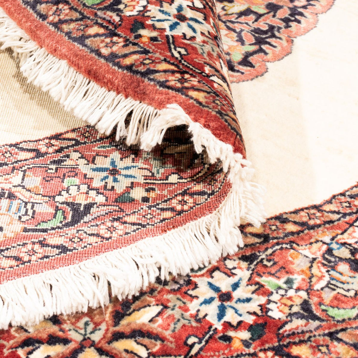 Perserteppich - Bidjar - Royal rund  - 100 x 100 cm - creme