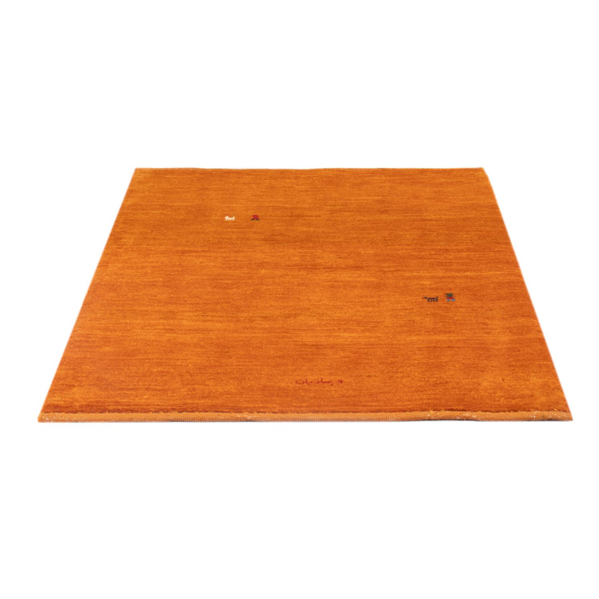 Gabbeh Teppich - Perser - 128 x 100 cm - orange