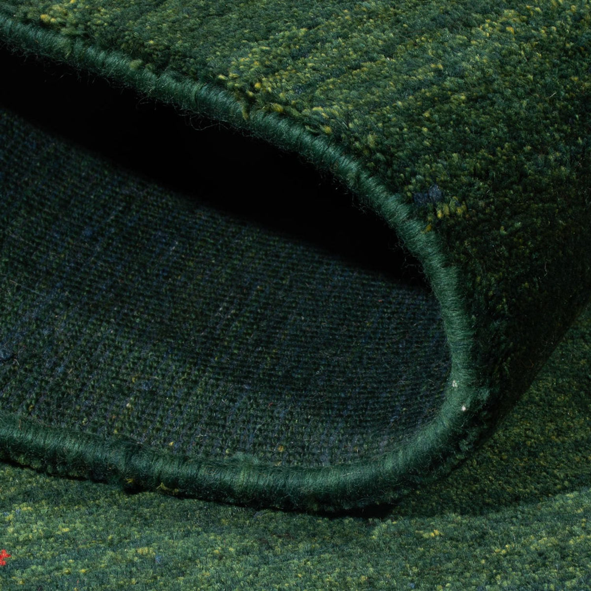 Gabbeh Teppich - Perser - 183 x 115 cm - dunkelgrün