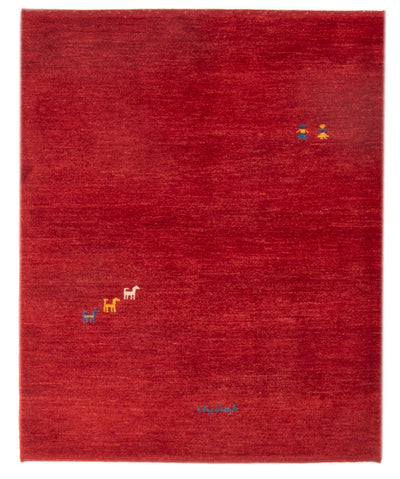 Gabbeh Persisch Teppich 103x145cm - Perserteppich Wollteppich
