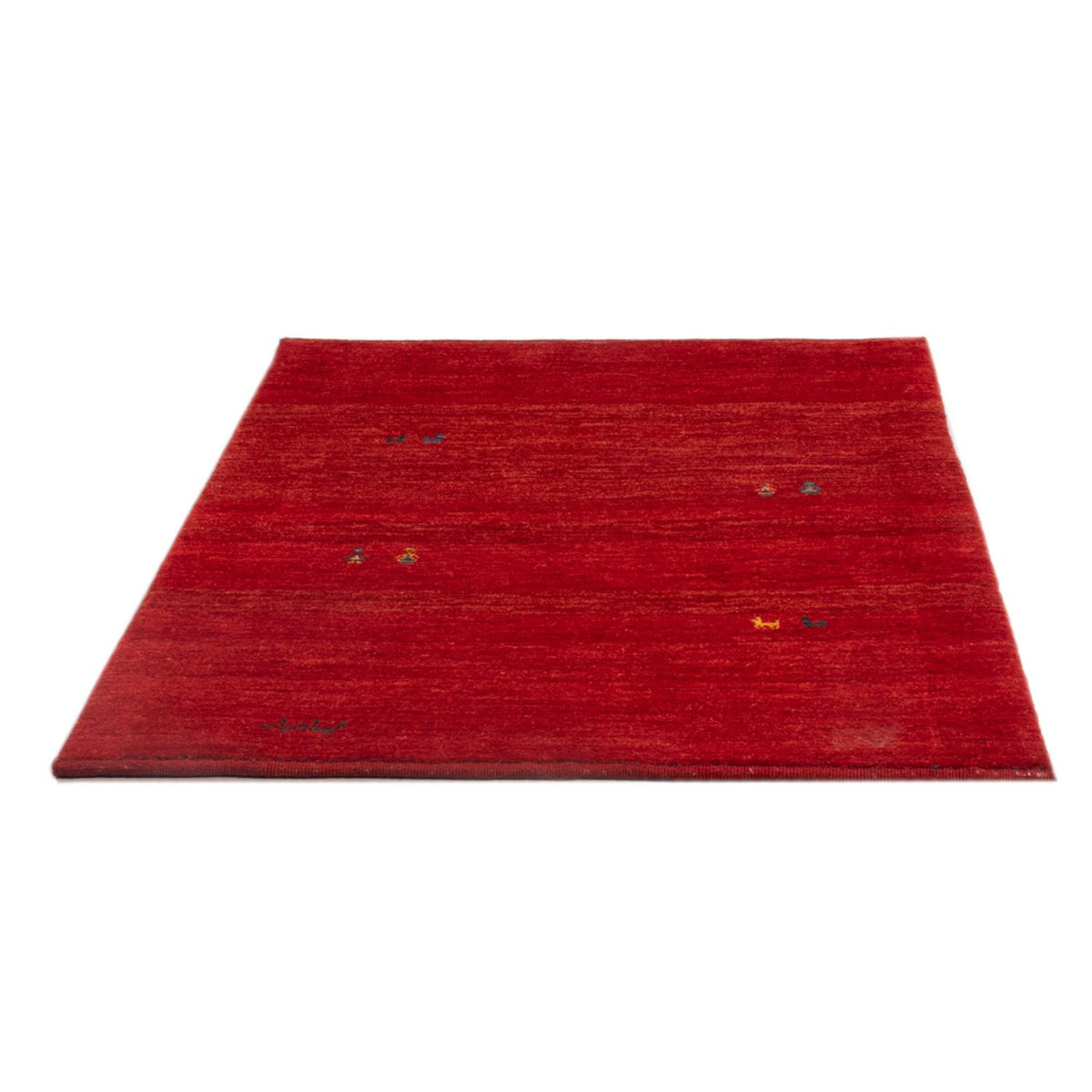 Gabbeh Teppich - Perser - 142 x 108 cm - rot