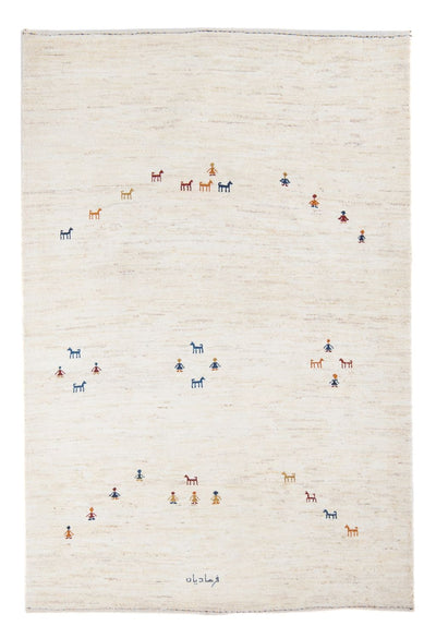 Gabbeh Persisch Teppich 126x178cm - Perserteppich Wollteppich
