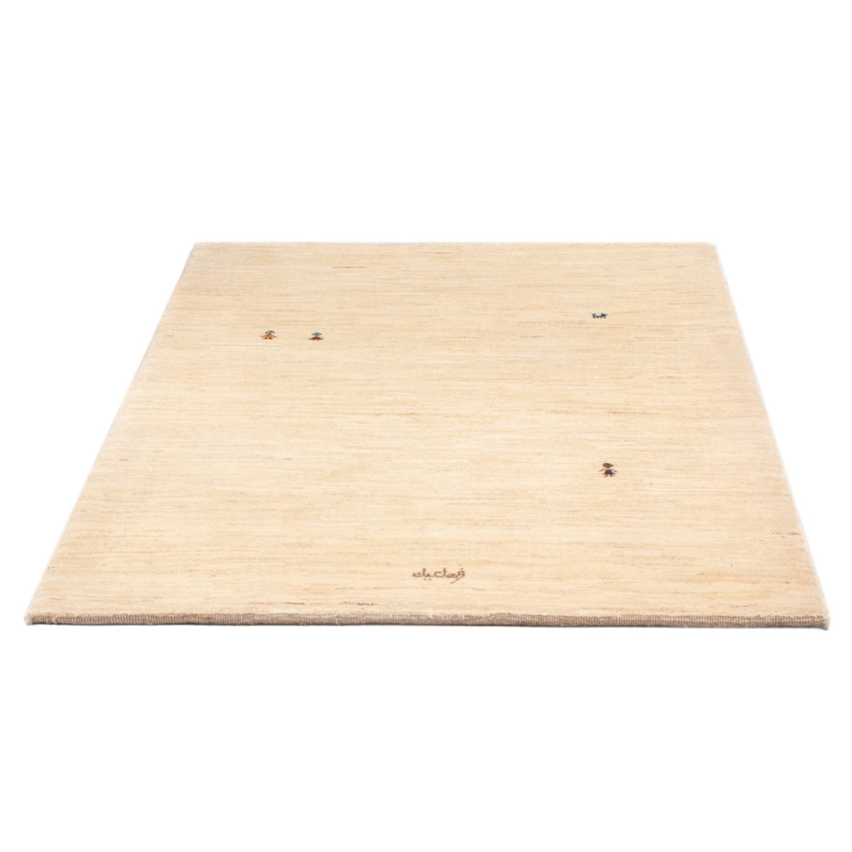 Gabbeh Teppich - Perser - 150 x 109 cm - hellbeige