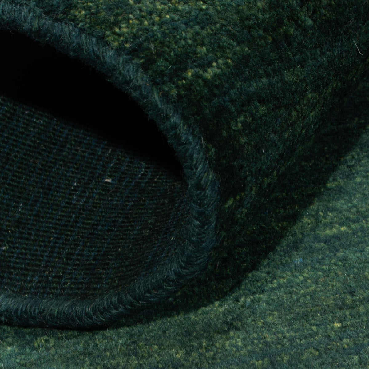 Gabbeh Teppich - Perser - 146 x 98 cm - dunkelgrün