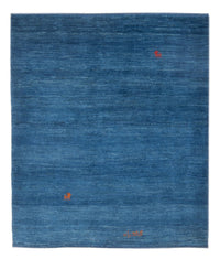 Gabbeh Teppich - Perser - 140 x 102 cm - seeblau