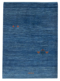 Gabbeh Teppich - Perser - 147 x 102 cm - seeblau