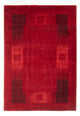 Gabbeh Persisch Teppich 127x180cm - Perserteppich Wollteppich - dunkelrot