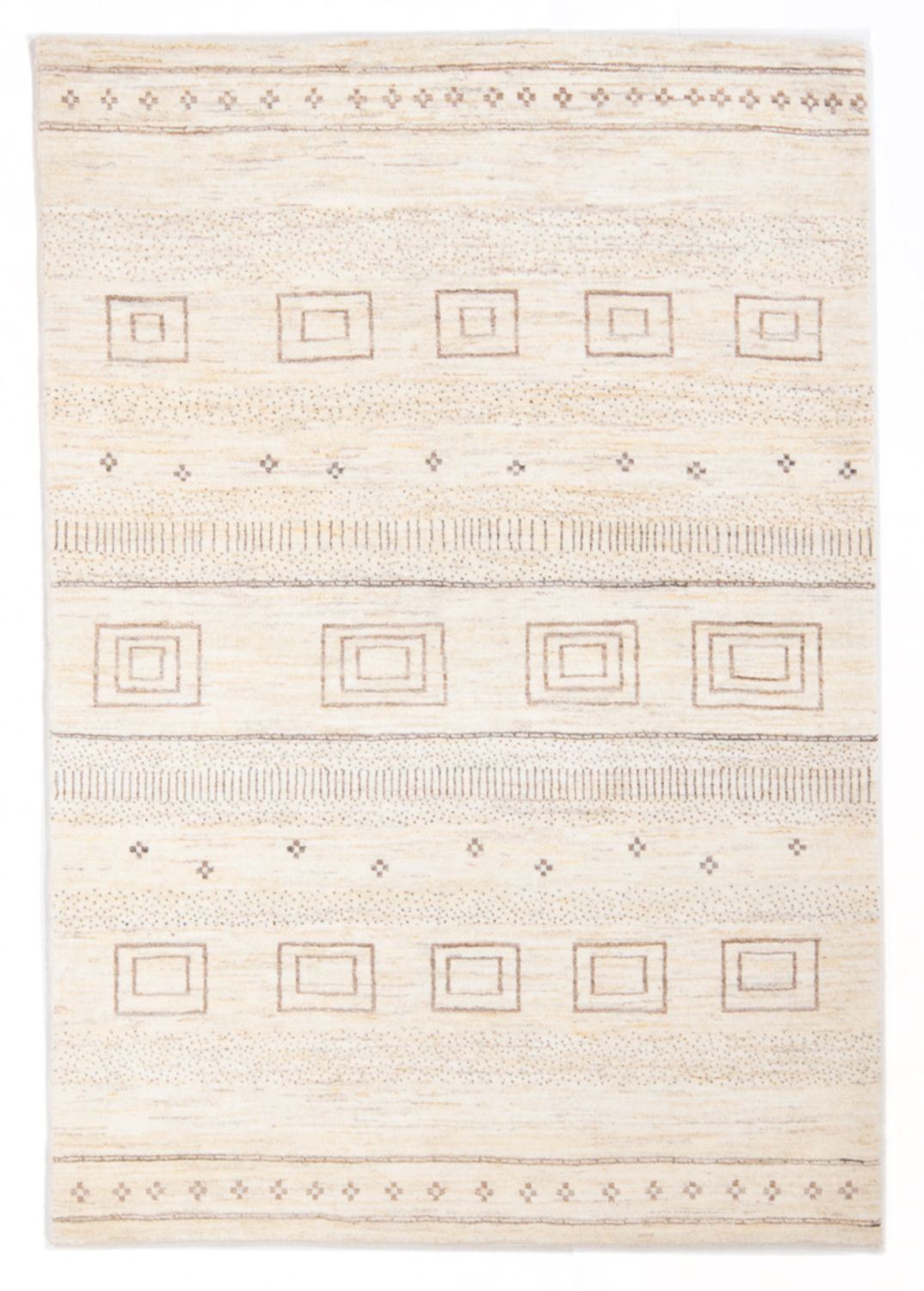 Gabbeh Teppich - Perser - 175 x 120 cm - hellbeige