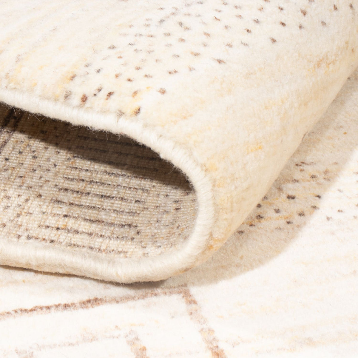 Gabbeh Teppich - Perser - 175 x 120 cm - hellbeige