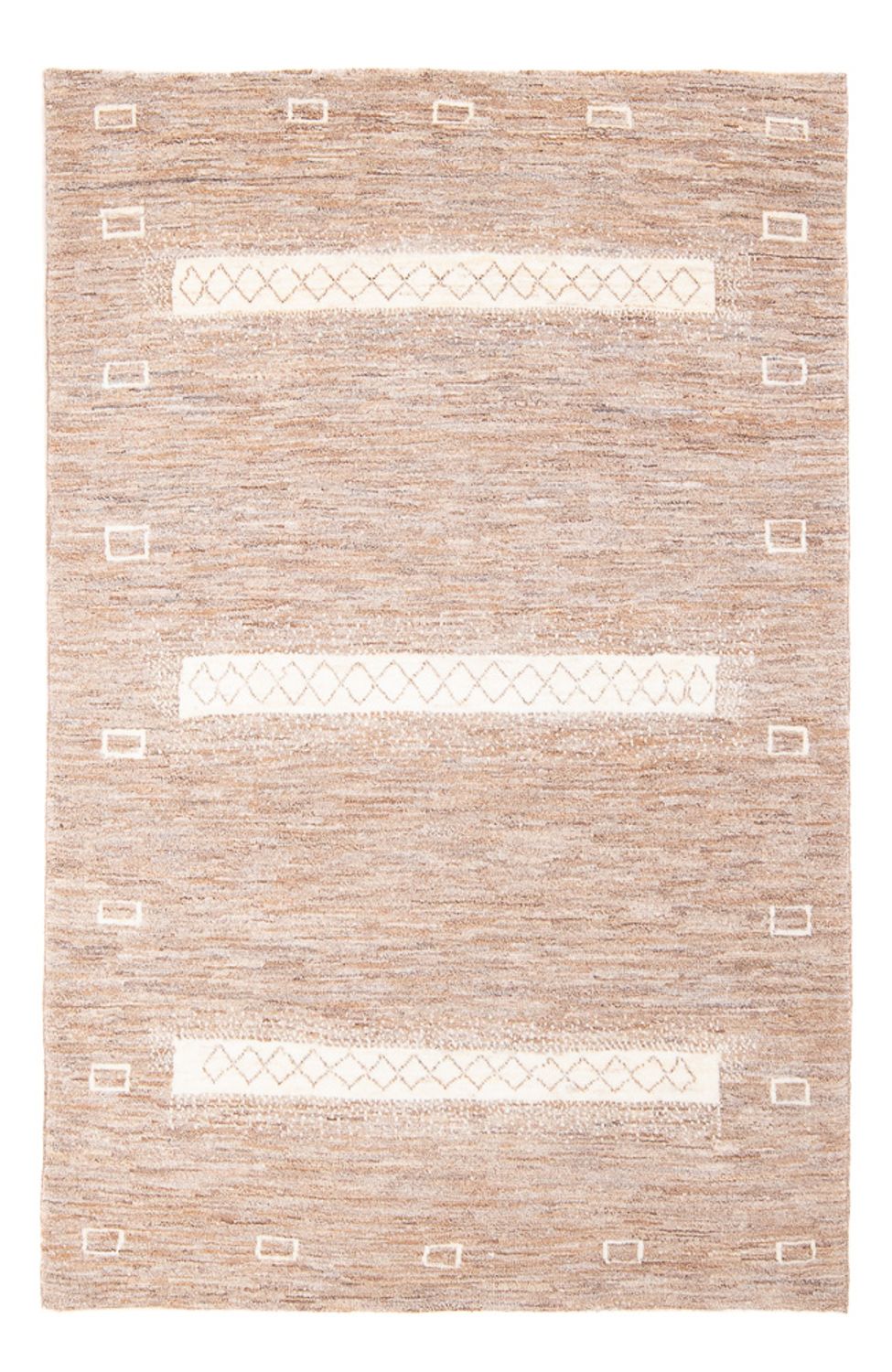 Gabbeh Teppich - Perser - 171 x 116 cm - dunkelbeige