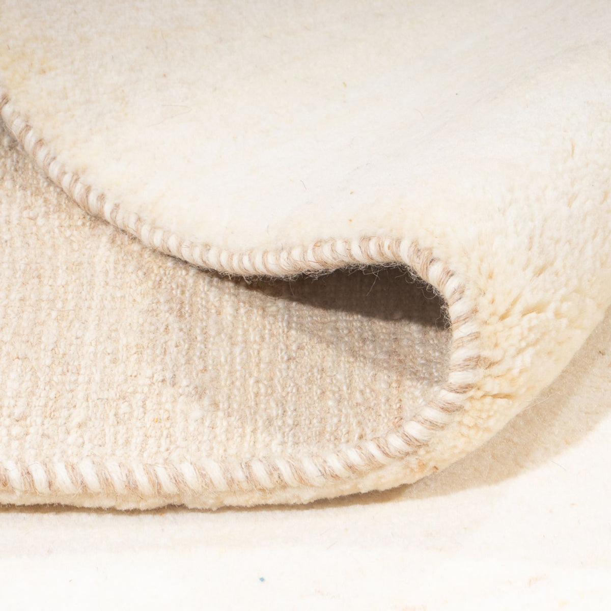 Gabbeh Teppich - Perser - 195 x 152 cm - hellbeige